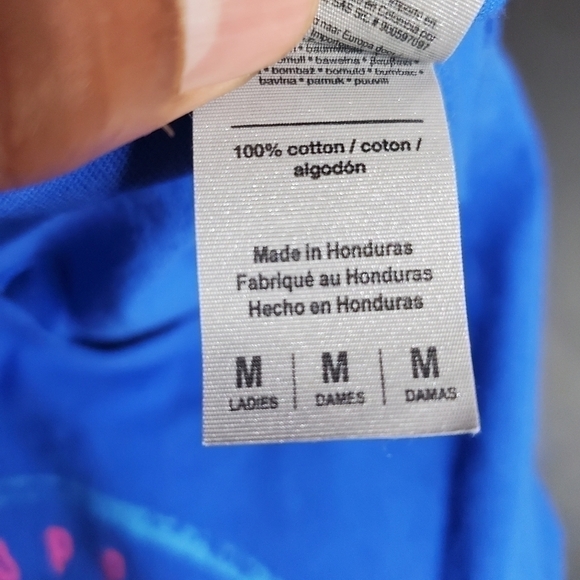 Tractor Supply Short Sleeve TShirt Women Size M Blue Pink Logo - Picture 7 of 8